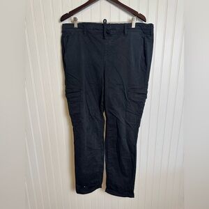 Torrid Black Drawstring Elastic Waist Jeans F37